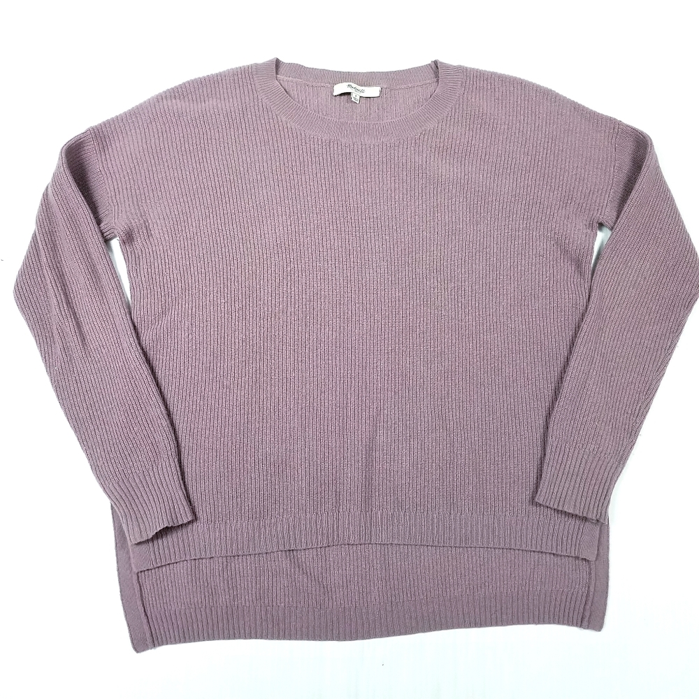 Madewell Warmlight Lavender Pullover Sweater Wool - Picture 3 of 7